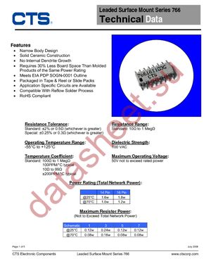 766161100GP datasheet  